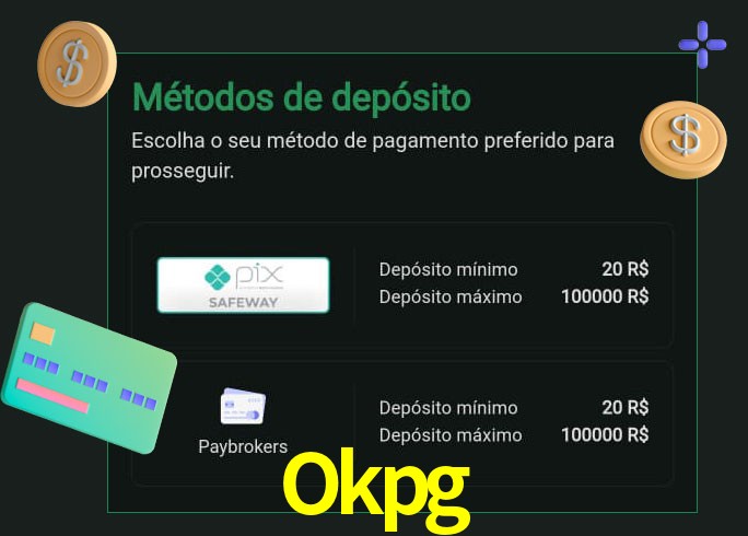 O cassino Okpg oferece uma grande variedade de métodos de pagamento